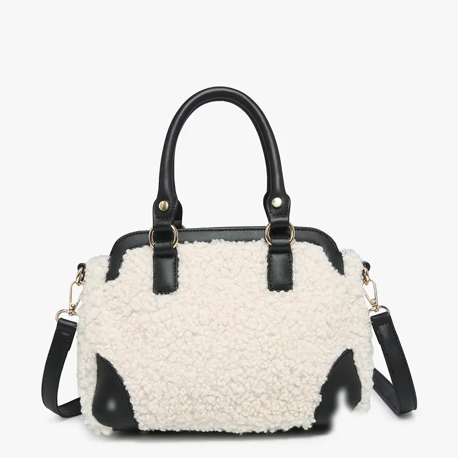 Reece Sherpa Trim Satchel main image 1