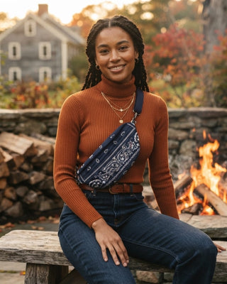 Bandana Crossbody Bag / Navy