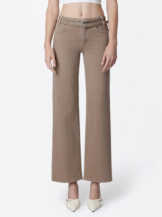 Low Rise Double Melted Wide Leg / Mocha