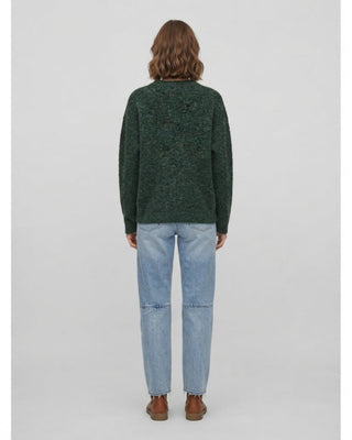 Cozy Knit Mallard Sweater / Forest Green