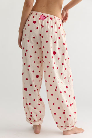 On Repeat PJ Pant / Dots- Ivory Combo