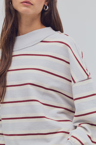 Palm Spring Striped / Washed Blue Combo
