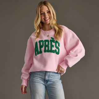 Pink & Green Apres Sweatshirt