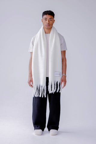 The Stockholm Scarf - 100% Recycled - Polar White