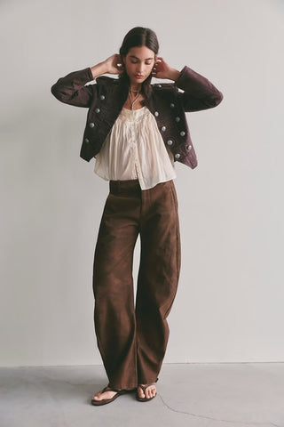 Spotlight Vegan Trouser / Chocolate Brown