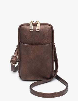 Payton Crossbody Wallet / Cocoa Pearl