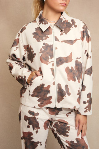 Cow Print Jacket