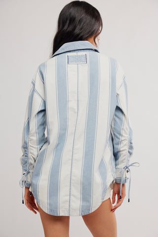 Crossroads Striped Shirt / Indigo Combo