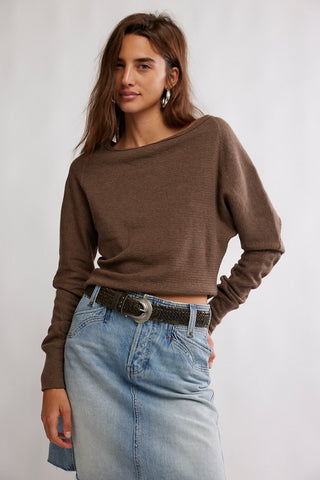 Jess Long Sleeve / Coco Brown Heather