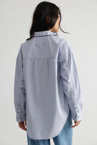 Lexi Striped Shirt / Chambray Combo