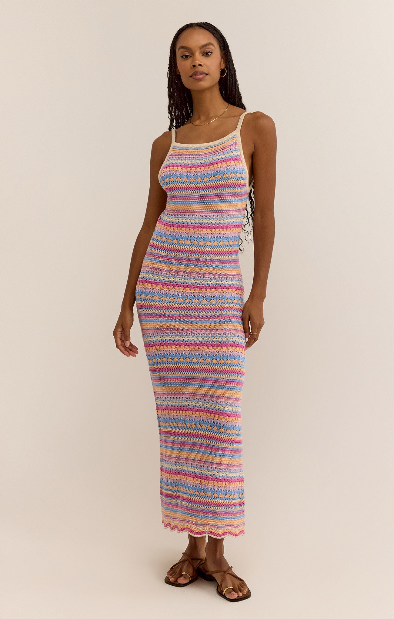 Santa Cruz Stripe Midi Dress