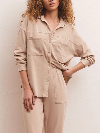 Niccola Button Up Top Birch