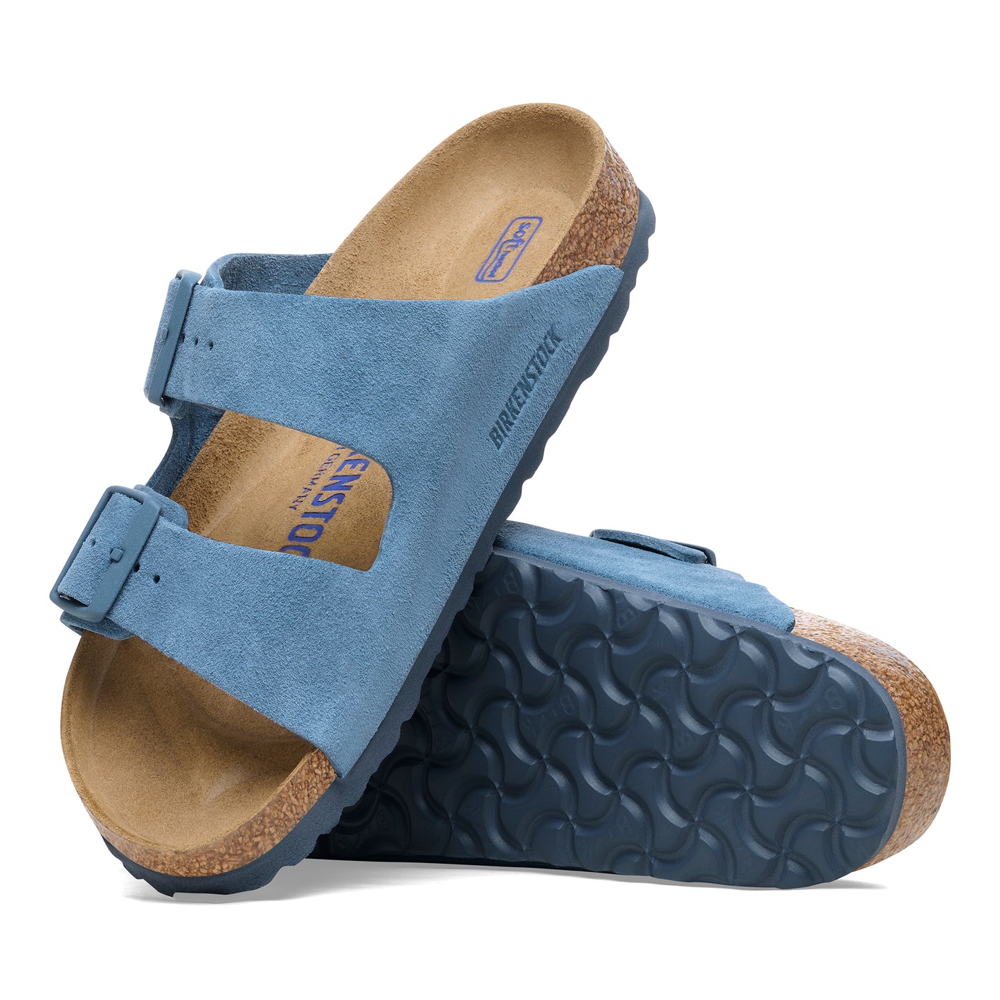 Arizona Soft Footbed Suede Leather Elemental Blue