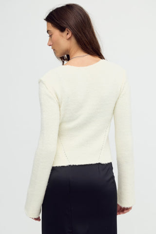 Snowfall Wrapped Sweater / Snow Mint Combo