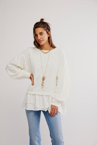 Maddie Long Sleeve/ Clean Ivory