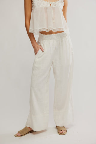Days End Linen Pull On / Clean Ivory