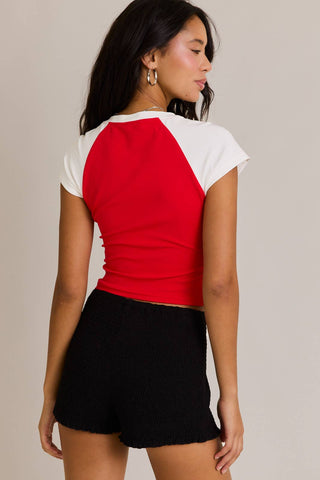 CAP SLEEVE USA BABY TEE