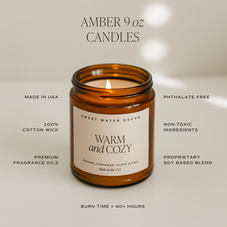Christmas 9 oz Soy Candle - Christmas Home Decor & Gifts