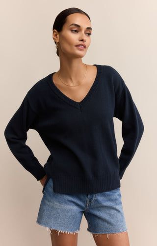 All Around V-Neck Sweater / Eclipse