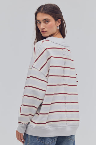 Palm Spring Striped / Washed Blue Combo