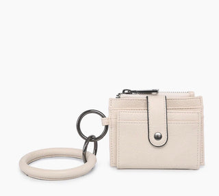 Sammie Mini Snap Wallet w / Bangle / Bone