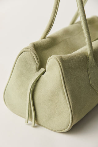 Sierra Suede Shoulder Bag / Sage