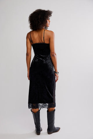 Raise A Toast Midi Slip / Black