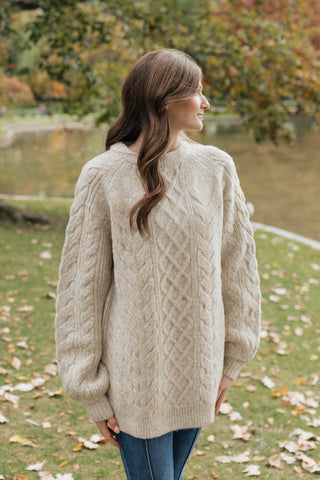Oversized Luxe Knit / Barnwood Marl