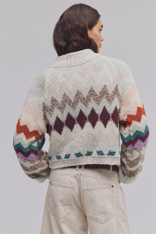 Sundazed Jacquard Cardi / Light Grey Combo