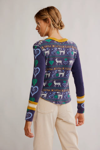 Blissful Layering Tee / Navy Combo