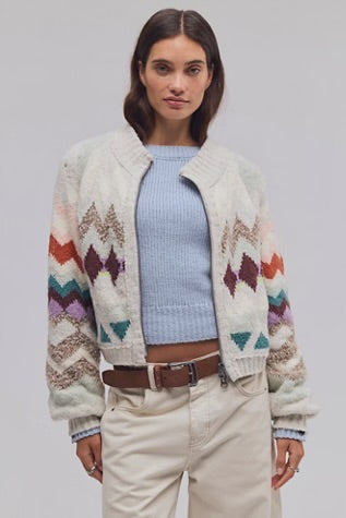 Sundazed Jacquard Cardi / Light Grey Combo