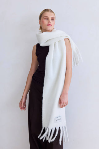 The Stockholm Scarf - 100% Recycled - Polar White