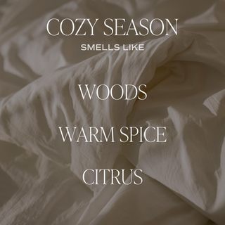 Cozy Season 12 oz Soy Candle, Fluted Ribbed Jar - Fall Decor