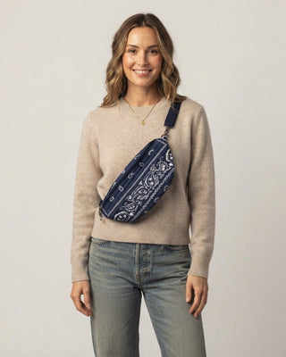 Bandana Crossbody Bag / Navy