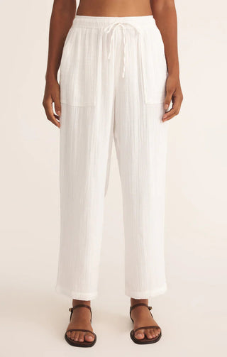 Plaza Airy Pant / White