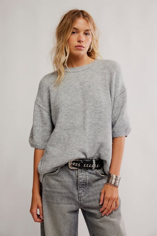 Margot Sweater Tee / Heather Grey