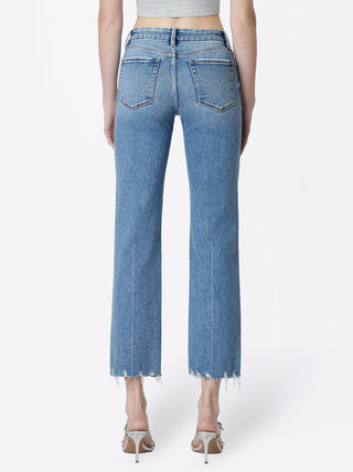Mid Rise Crease Ankle Straight Leg / Kindly