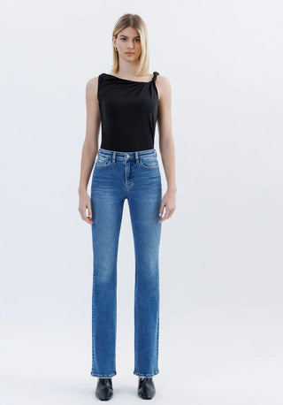 High Rise Full Length Bootcut Jeans / Regulator