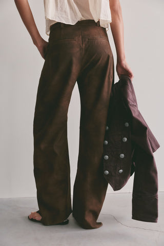 Spotlight Vegan Trouser / Chocolate Brown