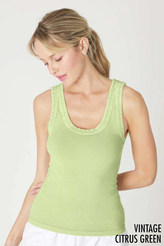 Vintage Reversible Ribbed Tank