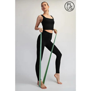 Plus Size Nylon Butter Seamless Leggings
