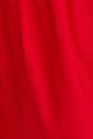 RUFFLED SQUARE NECK FLARE DRESS