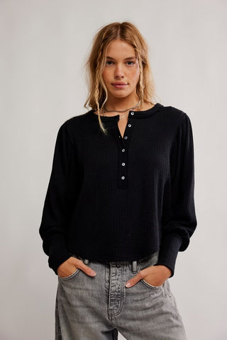 Quinn Knit Top / Black