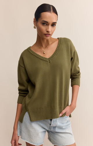 All Around V-Neck Sweater / Fern