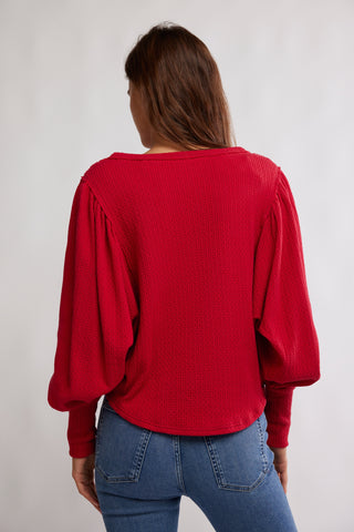 Quinn Knit Top / Salsa