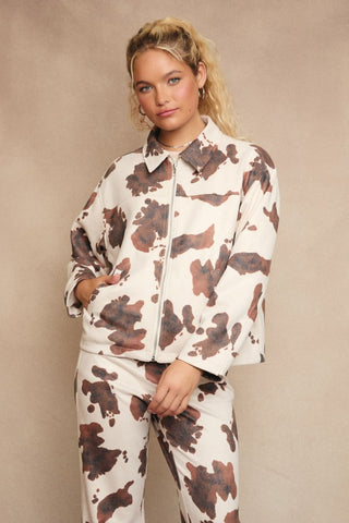 Cow Print Jacket