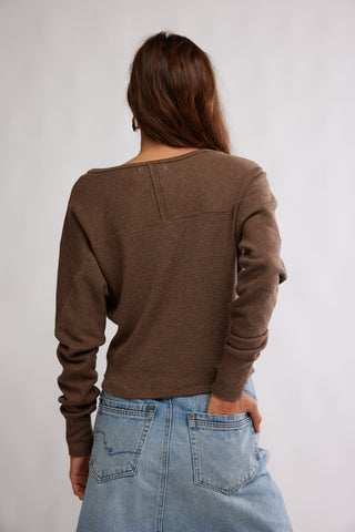 Jess Long Sleeve / Coco Brown Heather