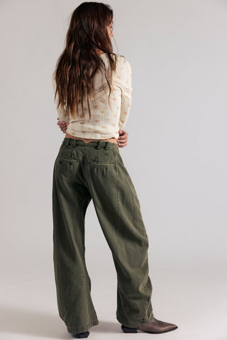 Spotlight Washed Trouser / Dusty Olive