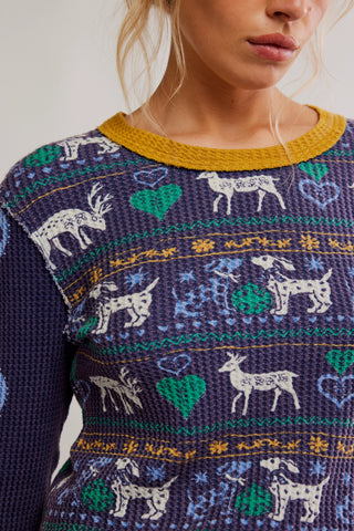 Blissful Layering Tee / Navy Combo