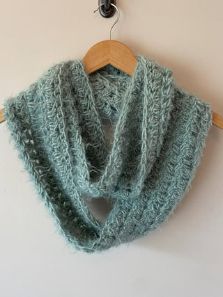 Green Handmade Infinity Scarf